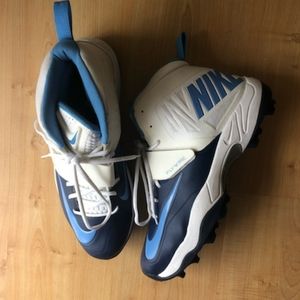 Nike Flywire Blue and White Adult Football cleats